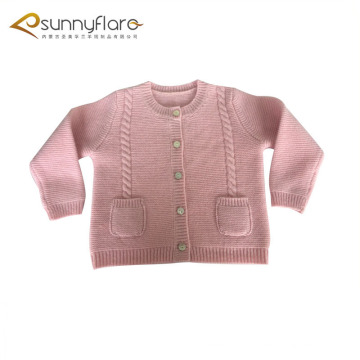 Wholesale 100% pur cachemire enfants cardigans pull